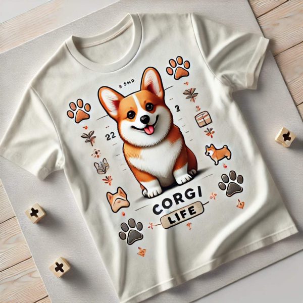 Kids T-Shirt Corgi